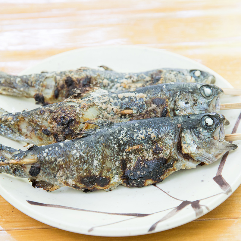 マス塩焼き体験